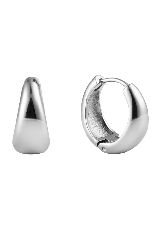 Mockberg Bold Hoops Steel Medium Smycken & klockor Dam Silver