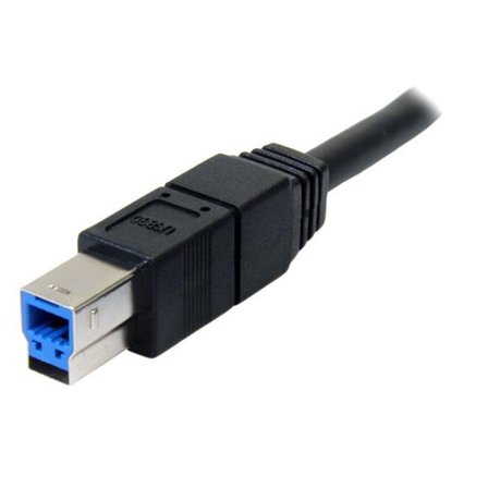 StarTech 3m Black SuperSpeed USB 3.0 Cable A to B - M/M