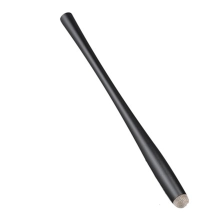 W3L Slim Body MultiFunction Stylus Touch Screen Drawing Pen 8A Silver Fiber Cloth Pen Tip(Svart)
