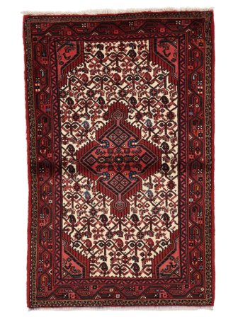 Tapis Hamadan 82X130 Noir/Rouge Foncé (Laine, Perse)