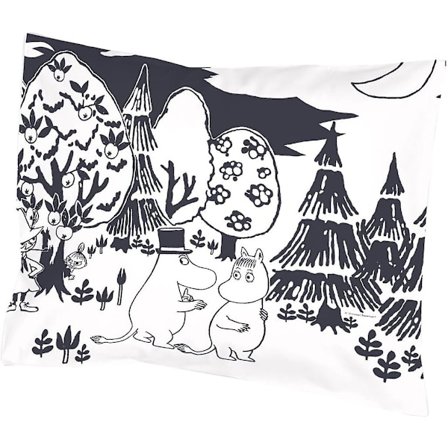 - Tyynynpäällinen -Evening- mustavalkoinen, 55x65 cm (Finlayson) -pl5554