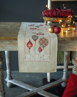 Stickpackung Läufer Weihnachtssterne