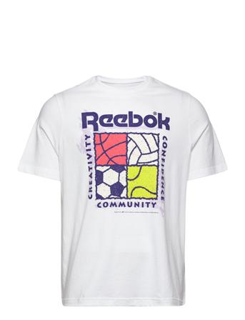 Gs Reebok Rec Center Ss T-shirts Short-sleeved Vit Reebok Classics