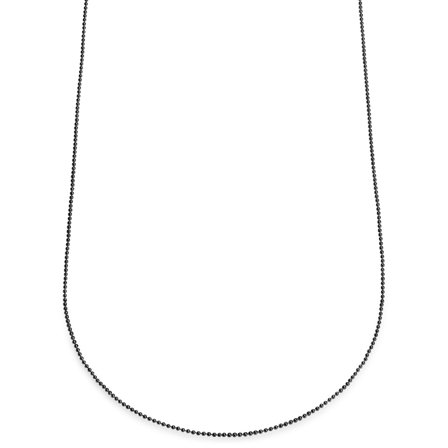 Essentials | Collar de cadena de bolas en negro metalizado de 1,6 mm para hombres - Collares de cadena