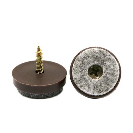 Stol Filtsko med Skruer - Rund, 20mm