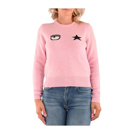 Chiara Ferragni Collection Strik MIINTO-51c59d590b223360beb3 Pink, Dame Striktrøjer, Størrelse: S