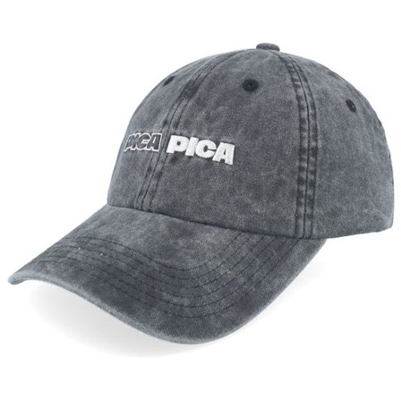 Pica Pica - Svart unconstructed Keps - Pica Pica No 3 Washed Black Dad Cap @ Hatstore