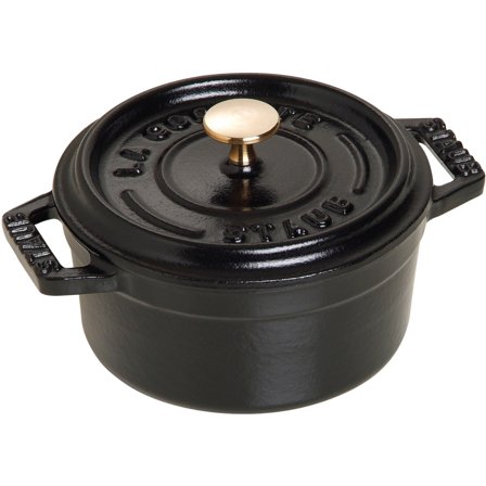 Staub La Cocotte Rund Gryta Svart 10 cm 0,25 l | Matlagning > Kokkärl & Stekpannor > Grytor > Minigryta | Bagaren och Kocken