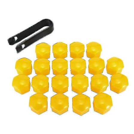 20 stk. 17 mm Bil Køretøj Hjul Center Møtrik Beskyttelsesdæksler Med Fjernelsesværktøj