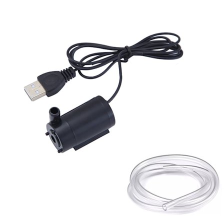 USB Mini Mute Nedsänkbar Vattenpump 2-3L/min Nedsänkbar Pump för Fisk Tan