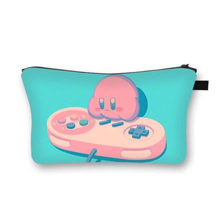 Kirby Cartoon Anime Kosmetisk väska Fyrkantig utomhus multifunktions reseförvaringsväska Kvinnor Toalettartiklar Organizer Flickor Födelsedagspresent 
