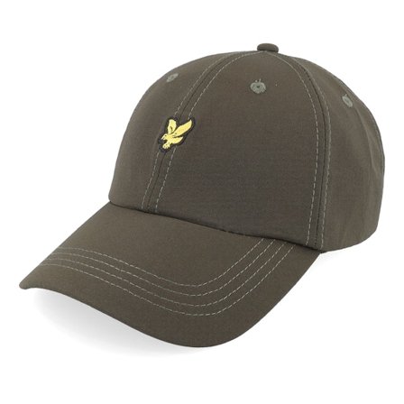 Lyle & Scott - Green - unconstructed - Cap - "Seersucker Baseball Cap Seaweed Dad Cap " - Hatstore