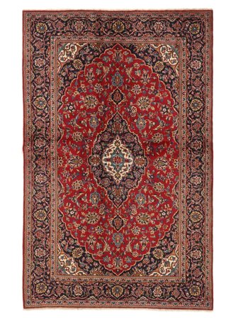 Keshan Teppe Orientalsk Mørk Rød/Svart (Ull, Persia/Iran)