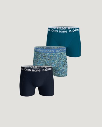 Björn Borg COTTON STRETCH BOXER 3p Bunt Unterwäsche Jungen - Kids Brand Store