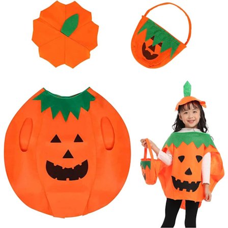 Græskarkostume til børn, halloween cosplay græskarkostume, karnevalskostume til drenge og piger, halloweenfest cosplay