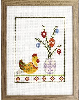 Kirjontapakkaus Taulu Kana