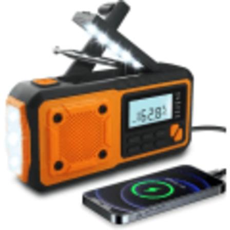 Multifunktionel udendørs nød sol håndsvinget strømproduktion radio katastrofe forebyggelse læselys lommelygte powerbank