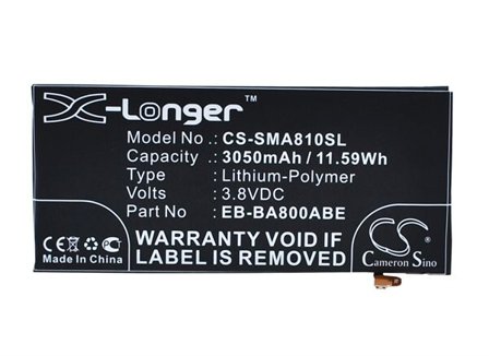 Batteri till SmartPhone, Mobil för Samsung SM-A8000, Galaxy A8 Duos, SM-A800YZ m.fl.
