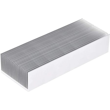 Elektronikkylare kylfläns för LED och ström silver 150 x 69 x 36 mm