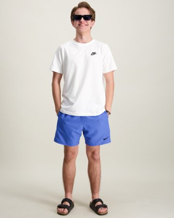 Nike Nike Breaker Logo Tape 4" Volley Short Blå Badetøy/Badekåper Gutt - Kids Brand Store