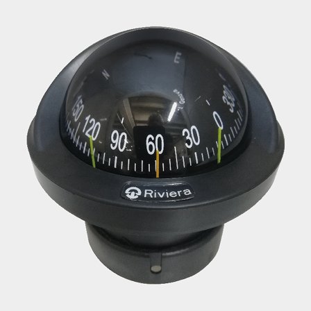Riviera nedfälld kompass Artica 2¾", svart