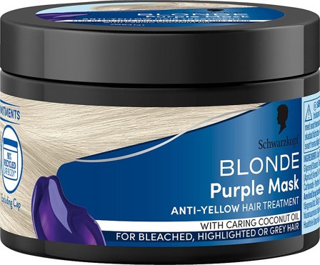 Schwarzkopf Blonde Purple Mask 150 ml, Hår, Shampoo & Hårpleje, Hårkur