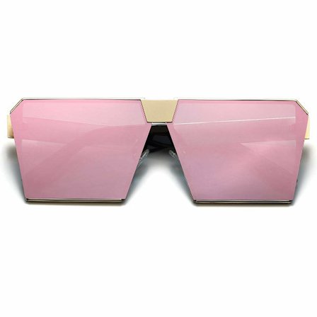 Unike Oversize Shield Vintage Kvadratiske Solbriller