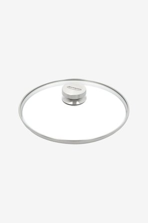 Demeyere - Lock 26 cm, glas med stålknopp - Silver - Stekpannor & grillpannor - Från Homeroom