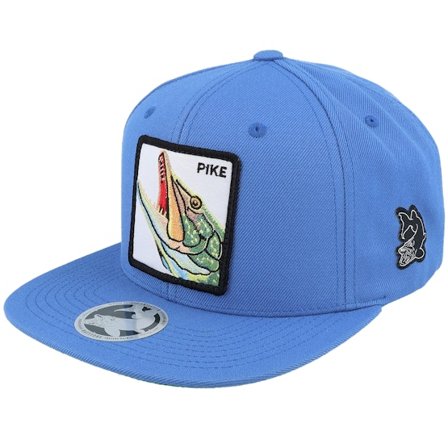 Skillfish - Blå snapback Keps - Pro Fishing Pike Pale Midnight Navy Snapback @ Hatstore