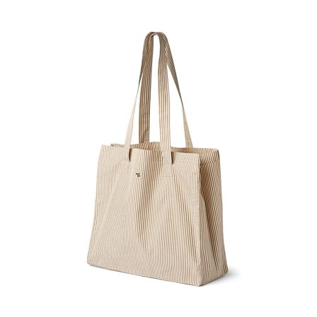 WHEAT Shopper Ville Cappucino Stripe, Tøj & Bolig, Tasker & Punge, Shoppere