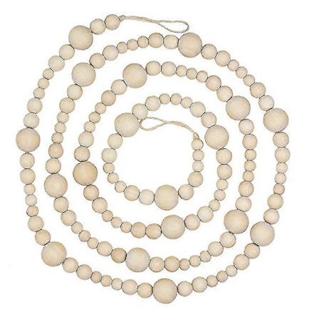 213 cm Trækugle Guirlande Bondegård Hjemmeindretning Landlig Naturlig Juletræ Kamin Væg (esheng)