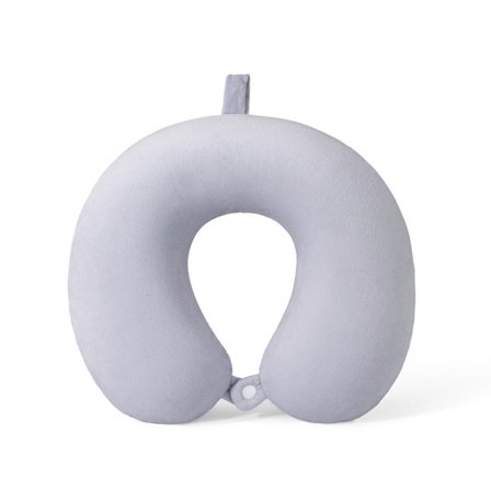 Nackkudde Memory Foam Portabel U-formad Resekudde Cervical Support Kudde (Ljuslila)
