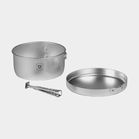 Set de camping Trangia 624, con 1 olla y 1 sartén en UL / UltraLight-aluminio + asa