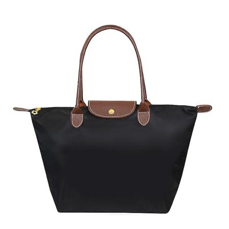 Kvinnors Canvas Axelväskor Enfärgad Återanvändbar Bärbar Väska För Transport Organisering 250x300x2mm Black