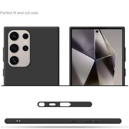 Silikone TPU cover Samsung S25 Ultra etui mobilcover skærmbeskytter -