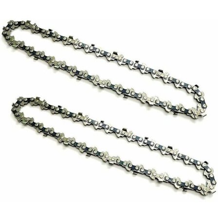 2-osainen 6 tuuman moottorisahan ketju mini-ladattavalle käsiketjusahaalle, 1/4 tuuman jako, 0,043/1,1 mm paksuus, 37DL vetolenkkiä, 15 cm 