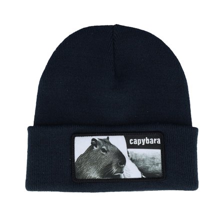 Iconic - Blue - cuff - Beanie - Capybara Sofa Beanie French Navy Cuff - Hatstore
