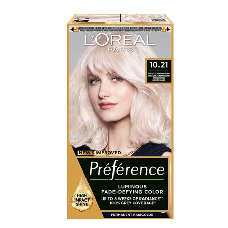 L'Oréal Paris Préférence Hårfarve 10.21 Stockholm Light Pearl Blond, Hår, Hårfarve, Blondering