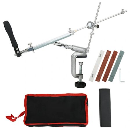 /EA/Rask vinkelsliperkniv Kjøkkensliperfeste Vendbar med 4 slipesteiner