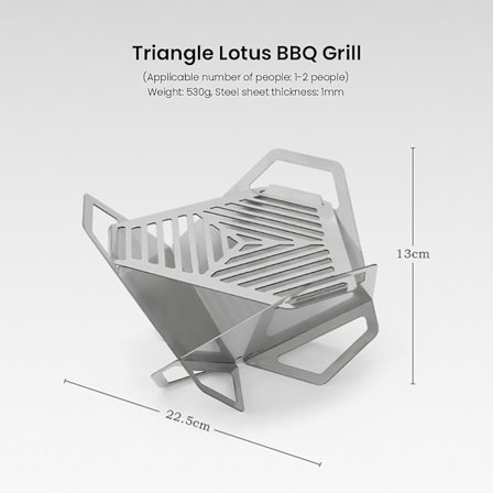Udendørs Bbq Grill Mini Aftagelig Camping Grillrist Bærbar