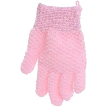 Badhandskar, exfolierande badhandske, kroppsskrubbhandskar med hängögla för skönhetsspa massage hud dusch