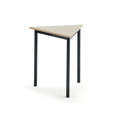 Bord BORÅS TRIANGEL, 700x700x720 mm, birkelaminat, antracitgrå