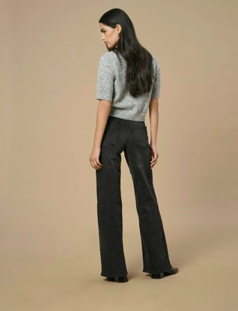 JDY Jdyfelina-Fina Hw Wide Blk Jeansdnm Noos - Black - XS x 32