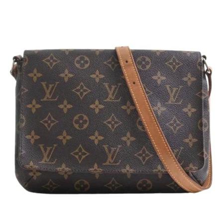 Louis Vuitton Vintage, Pre-owned Canvas louis-vuitton-bags Bruin, Dames, Maat:ONE Size