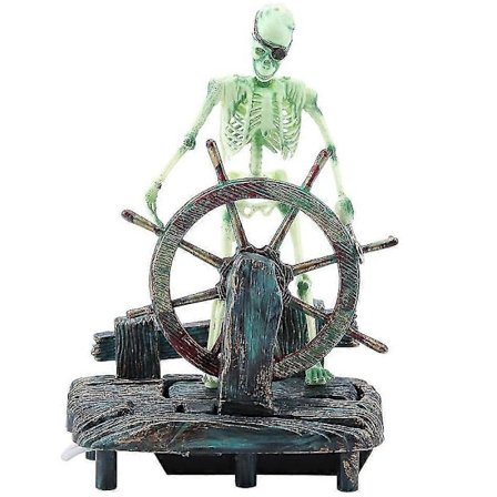 Akvarium sjöhäst kapten pirat skelett dekoration akvarielandskap fiskakvarium prydnad