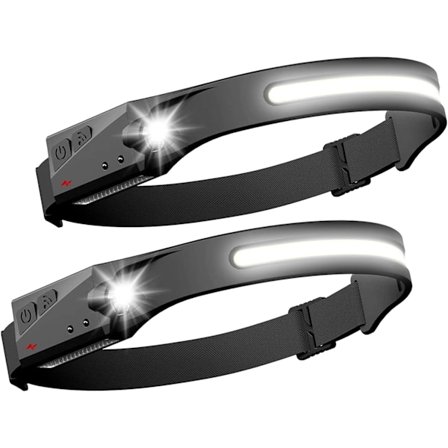 1000 LM hodelykt, sensor hodelykt, 2 hodelykter 5 lysmoduser