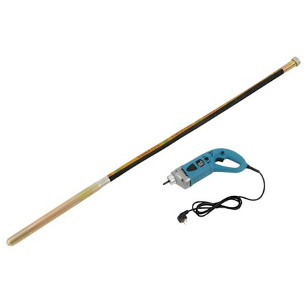 Betongvibrator, 1300W hög effekt, ergonomiskt halkfritt handtag,svart