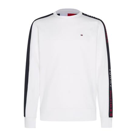 Tommy Hilfiger Tape Sweatshirt , Wit , Heren , Maat: 2XL