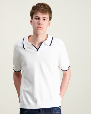 MAGGIORE Fine Knit Pike Hvit Genser Gutt - Kids Brand Store