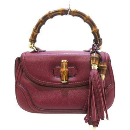 Gucci Vintage Pre-owned Leather handbags Lilla, Dame Vintage Tasker, Størrelse: ONE Size